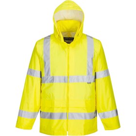 Resim PORTWEST Unisex Sarı Yağmurluk Mont Reflektörlü 