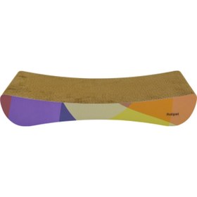 Resim Saule Karton Kedi Tırmalama Modern Desenli Xsmall 43x7x21 Cm 