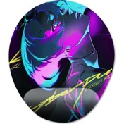 Resim Cyberpunk: Edgerunners - Lucy Bilek Destekli Mousepad Model - 2 Oval 