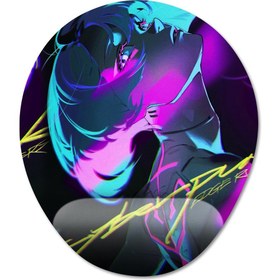 Resim Cyberpunk: Edgerunners - Lucy Bilek Destekli Mousepad Model - 2 Oval 