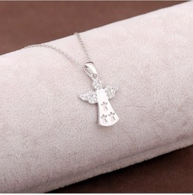 Resim Melek Tasarım Gümüş Kolye 2945 462184616 