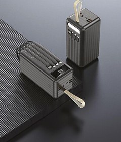 Resim Torima TRM-1080 80000 mAh Ledli 4 Çıkışlı Taşınabilir Hızlı Şarj Dijital Göstergeli Powerbank Siyah 