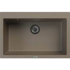 Resim Polex Cristalüx Granit Evye P-X76 Toprak Tezgah Altı Ve Tezgah Üstü Mutfak Evyesi 75x50 CM 