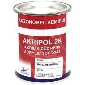 Resim Akzonobel Akripol 2k Düz Renk -beyaz-nh578m - 578m-1 Lt. 
