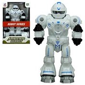 Resim Sesli ve Işıklı Sporcu Mavi Robot 