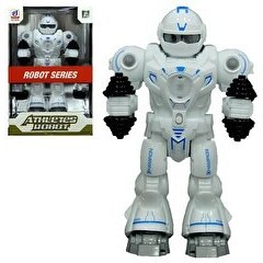Resim Sesli ve Işıklı Sporcu Mavi Robot 