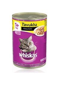 Resim Whiskas Gravy Soslu Tavuklu Yetişkin Kedi Konservesi 400 Gr 