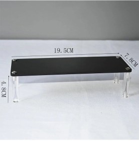 Resim Siyah Akrilik Raf Ekran Standı Parfüm Cupcake Standı Rakamlar Siyah 