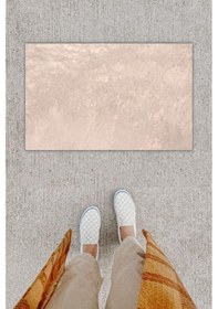 Resim Dijital Baskı Dekoratif Düz Bej Kapı Önü Paspası K-1266 