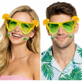 Resim Kuzgun Ticaret Margarita Bardak Şeklinde Parti Gözlüğü Sarı 16X8 cm - Lisinya 