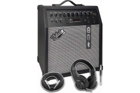Resim Delixa MGA-50HD Elektro Gitar Amfisi 50 Watt USB Bluetooth Şarjlı 4 Girişli (Kulaklık ve Kablo Dahil) 