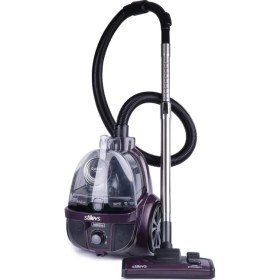 Resim Stilevs Spektron Toz Torbasız Elektrikli Süpürge Mor Renkli HEPA Filtreli 2 L Toz Haznesi ile Güçlü Temizlik 