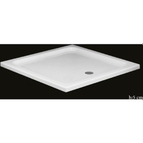 Resim Alika - Kare Flat Duş Teknesi H 5 80X80 Kare Flat Duş Teknesi 