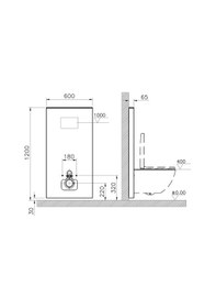 Resim VitrA RenoForm Asma Klozetler için Platform 6 cm Gri 773-5060-01 Beyaz 