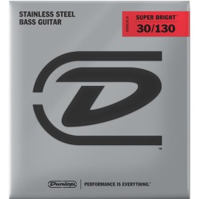 Resim Jim Dunlop DBSBS30130 Super Bright Medium 6 Telli Bas Gitar Teli (30-130) 