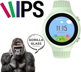 Resim Wiky Watch 5S Çocuk Akıllı Saat - Görüntülü Arama, GPS, SOS, Sağlık Takibi, Nabız Ölçer, Spo2Ölçer, Güvenli Alan, Adımsayar, Gorilla Glass Dokunmatik Ekran, Güvenli Liste, IP67 Suya Dayanıklı (Yeşil) 