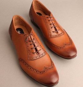 Resim Gondol Erkek Hakiki Deri Klasik Kahverengi 44 Ttx.105 