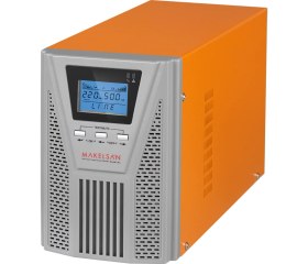 Resim MAKELSAN P.PACK SE ONLINE(900W) 1KVA 4/8 Dak.(2x 12v 7ah Akü)UPS 