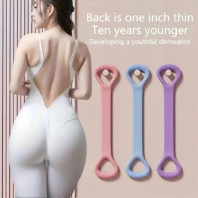 Resim 1 adet Direnç Bandı, Güzel Omuzlar ve Açık Sırt için Çekme Halter, Yüksek Elastikiyetli Elastik Band, Yoga Fitness Çekici Halter 