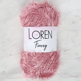 Resim Loren Furry Gül Kurusu El Örgü İpi - RF028 