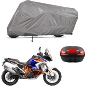 Resim Teksin Ktm 1290 Super Adventure Arka Çanta Uyumlu Motosiklet Brandası Motor Brandası 