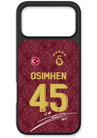 Resim Galatasaray Victor Osimhen 3. Forma İmzalı Cam Telefon Kılıfı - iPhone 17 Pro 