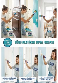 Resim 4'lü Lüks Kestirme Boya Fırçası 4 Adet 