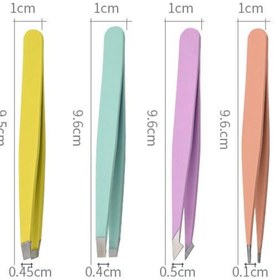 Resim valkyrie 4 Parça Profesyonel Paslanmaz Çelik Beyaz Deri Çantalı Cımbız Seti 