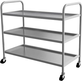 Resim EMP.2.SV.03 Krom Servis Arabası - 3 Katlı - 55x86x90 cm 