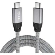 Resim Besthome1 Usb 3.2 Type-c Erkek-erkek Kablosu, Pd 100w Hızlı Şarj, 4k Ses-video Aktarımı, Thunderbolt 3 Uyumlu, Beyaz, 1.5m 