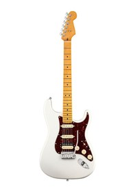 Resim Fender 0118022781 American Ultra Stratocaster Hss Elektro Gitar Arctic Pearl Akçaağaç Klavye Ultra Double Tap Humbucker Ve Noiseless Single Manyetikler 