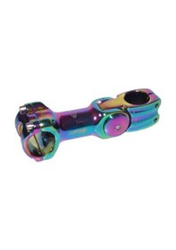 Resim Wake Alümınyum Açı Ayarlı Gidon Boğazı 110 Mm 31,8 Mm Bisiklet Gidon Boğazı Rainbow Açılı Boğaz Siyah 