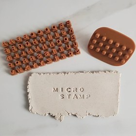 Resim Mini Alfabe ve Sayı Plastik Damga Seti - Koyu Kahverengi PP Malzeme, DIY Projeleri ve Yaratıcı Oyunlar için İdeal, El Sanatları Damgaları | Dekoratif Damgalama | Dayanıklı PP Malzeme 