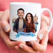 Resim Güzel İstanbul ve Aşkımız Karikatürlü Kupa Bardak 