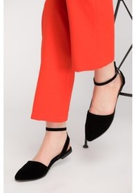 Resim Fox Shoes Siyah Kadın Babet D726226202 