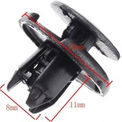 Resim Lasonstiges 50 Adet 8mm Delik Dia Bağlantı Elemanı Çamurluk Sıçrama Kalkanı Klipler Tampon Tutucu Perçin Honda Acura Civic Accord 91512-sx0-003 