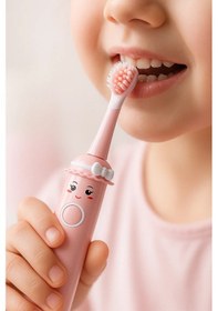 Resim Mioji Oral B2 Kids Care Şarj Edilebilir Diş Fırçası Pembe + 3 Yedek Fırça Başlık ve Taşıma Çantası 