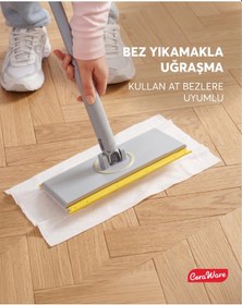 Resim Home Care Pratica Click Mop Set El Değmeden Bez Tak Çıkar Kullan At ve Tüm Bezlerle Uyumlu 