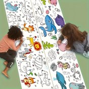 Resim 6 Çeşit AHEAYUAN Ekstra Uzun Doodle Kağıt Ruloları - Kesilebilir, Şekil Tanıma Becerileri için Eğitim Aracı - Boyama ve Çizim İçin Mükemmel Hediye, Yılbaşı, Cadılar Bayramı, Noel, 11 Tatil ve Tüm 4 Mevsimler İçin İdeal 
