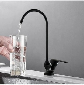 Resim Aqua Bella Su Arıtma Cihazı Için Lüks Avrupa Ankastre Musluk Siyah 