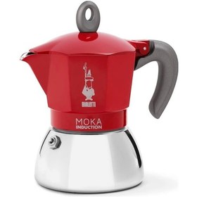 Resim Bialetti İndüksiyon Mokapot Kırmızı 6 Cup 