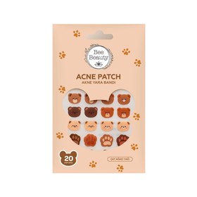 Resim Bee Beauty Ayıcık Desenli Akne Bandı 20 Adet 