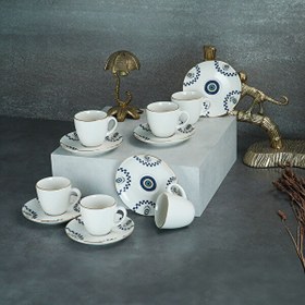 Resim Aryıldız Chance 12 Parça 6 Kişilik Kahve Fincan Takımı 90 ML 