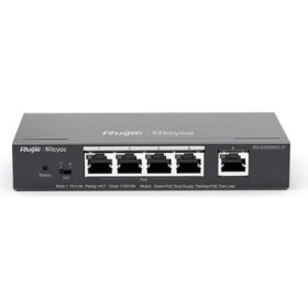 Resim RUIJIE REYEE RG-ES205GC-P 5 PORT 10/100/1000 4 PORT POE+ 54W RUJIE CLOUD YONETILEBILIR DESKTOP SWITCH 