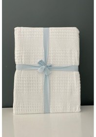 Resim Taç Monet Beyaz Pike Tek Kişilik Beyaz 