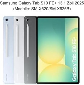 Resim m.tk moveteck Samsung Galaxy Tab S10 FE+ 13.1 inç ile Uyumlu Klavyeli Kılıf, Kablosuz Bluetooth, Kalem Bölmeli, Lila 