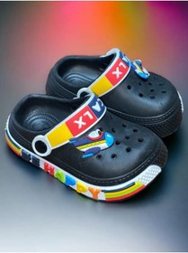 Resim Ege Kids Erkek Çocuk Siyah Crox Terlik 