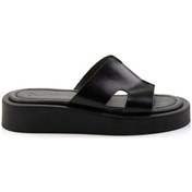 Resim Siyah Leather Kadın Terlik K04826054003 Siyah 