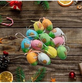 Resim Zcjb 12 Paskalya Simüle Edilmiş Kuş Yumurtaları-64575 