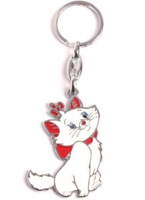 Resim Metal Kedi Anahtarlık Çanta Süsü Hediyelik Anahtarlık 